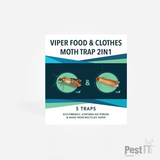 Viper Food & Cloth Moth Trap 2in1 (5 pack)