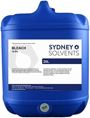 Bleach Sodium Hypochlorite 12.5% (20 Litre)