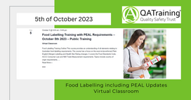 Food Labelling Training with PEAL Requirements