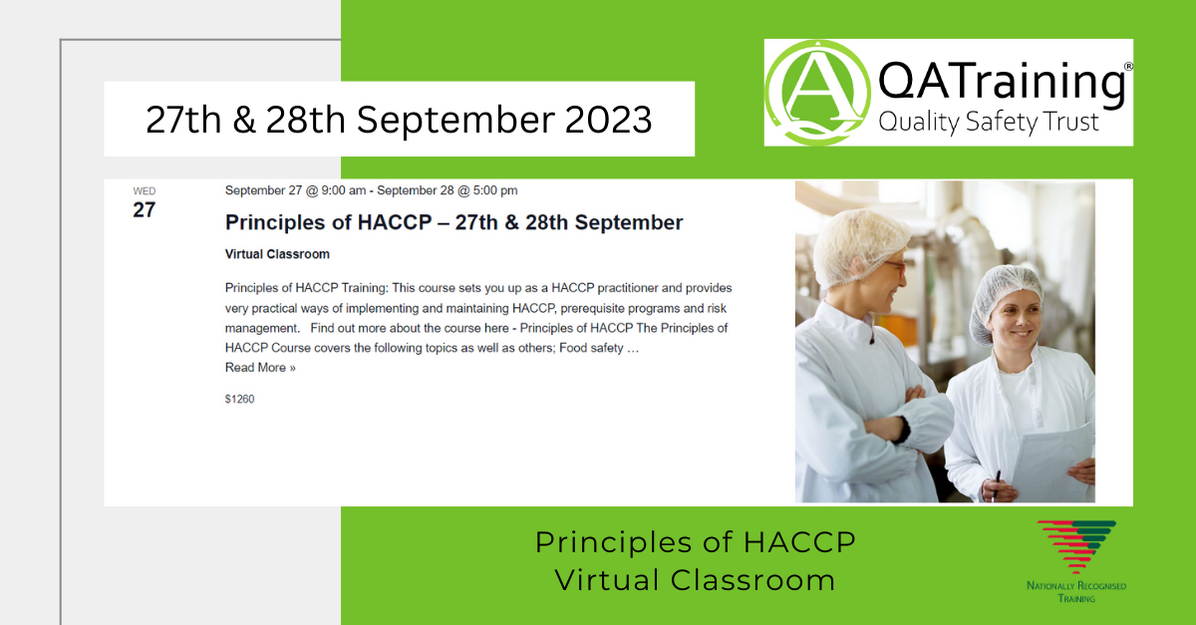 Principles of HACCP - NRT